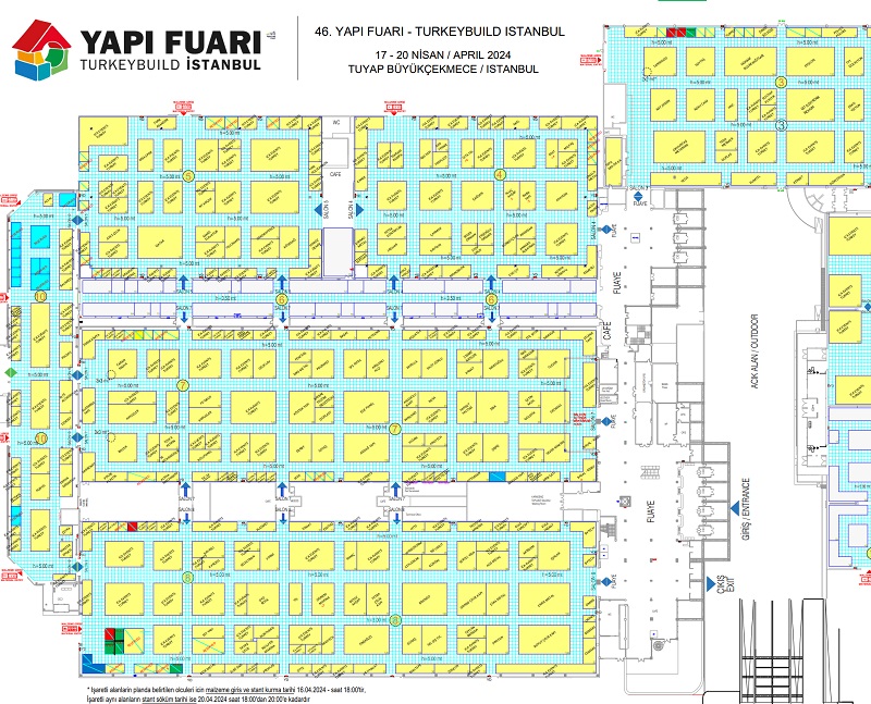 2024年第46屆土耳其建材展（TURKEY BUILD）將于4月17-20日舉行(www.69836.cn)